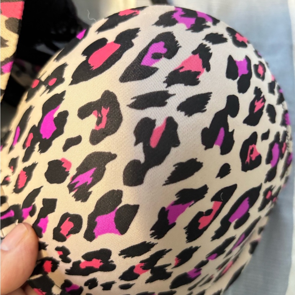 🚨3X$30🚨 Leopard Print Lace Racerback Bra - Picture 3 of 5